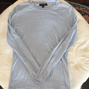 Banana Republic Light Blue Silk Cashmere Crewneck Sweater